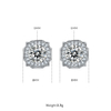 Classic Hairy S925 Silver Plated Platinum Moissanite Diamond Pendant Earnail Set 3